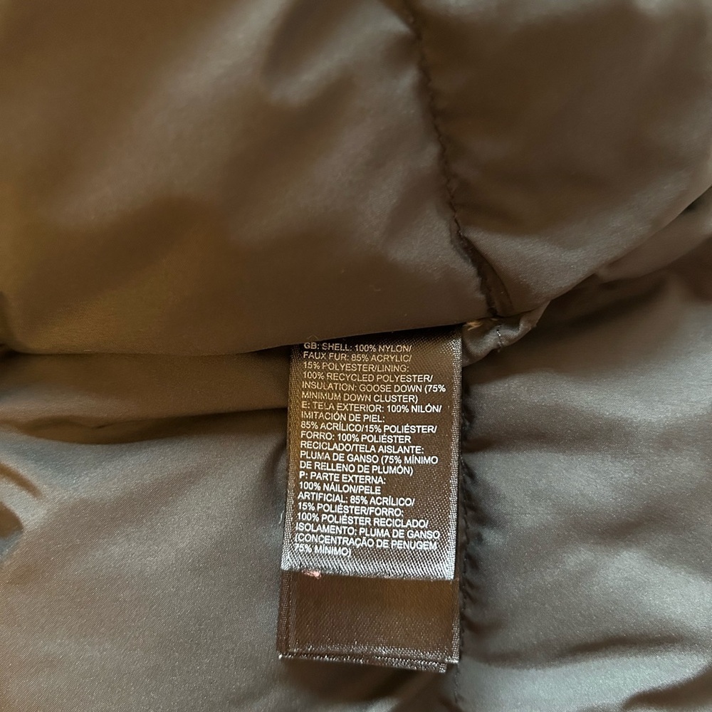 The North Face Dark Brown Jacket with Fur Hood - Picture 9 of 9